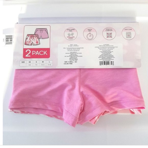 32 Degrees Cool Youth Girls 2-Pack Short Pink XS 5/6 - Picture 8 of 8